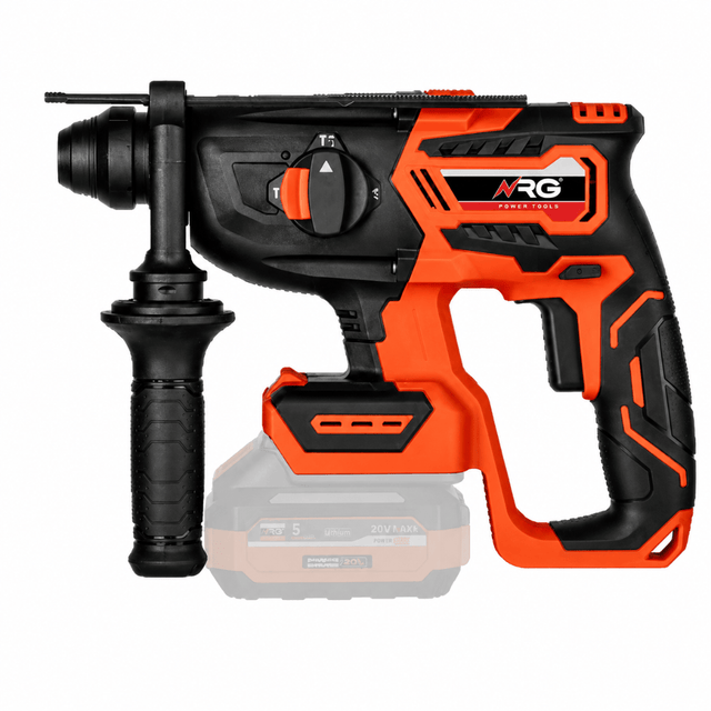 NRG Drill NRG 20V Brushless Cordless SDS-Plus Rotary Hammer 26mm Zero Version - NBRH20VG2-0
