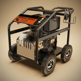 NRG Pressure Washer NRG 240 Bar Diesel Pressure Washer with 10HP Engine, Key Start, Battery and 4 Nozzles - NPPW250-10