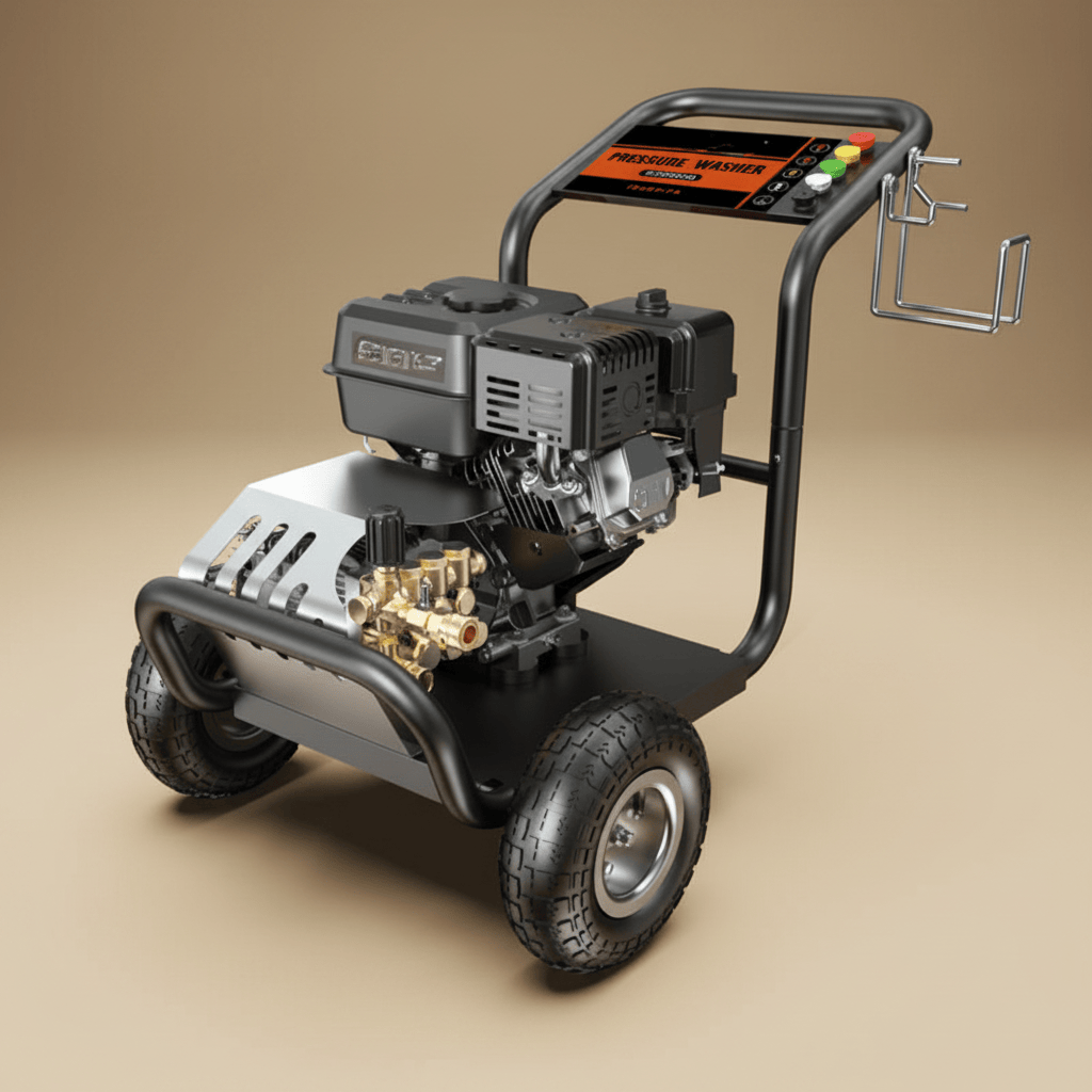 NRG Pressure Washer NRG 248 Bar Gasoline Pressure Washer with 15HP Engine and 5 Quick-Connect Nozzles V1 - 15G36-15A