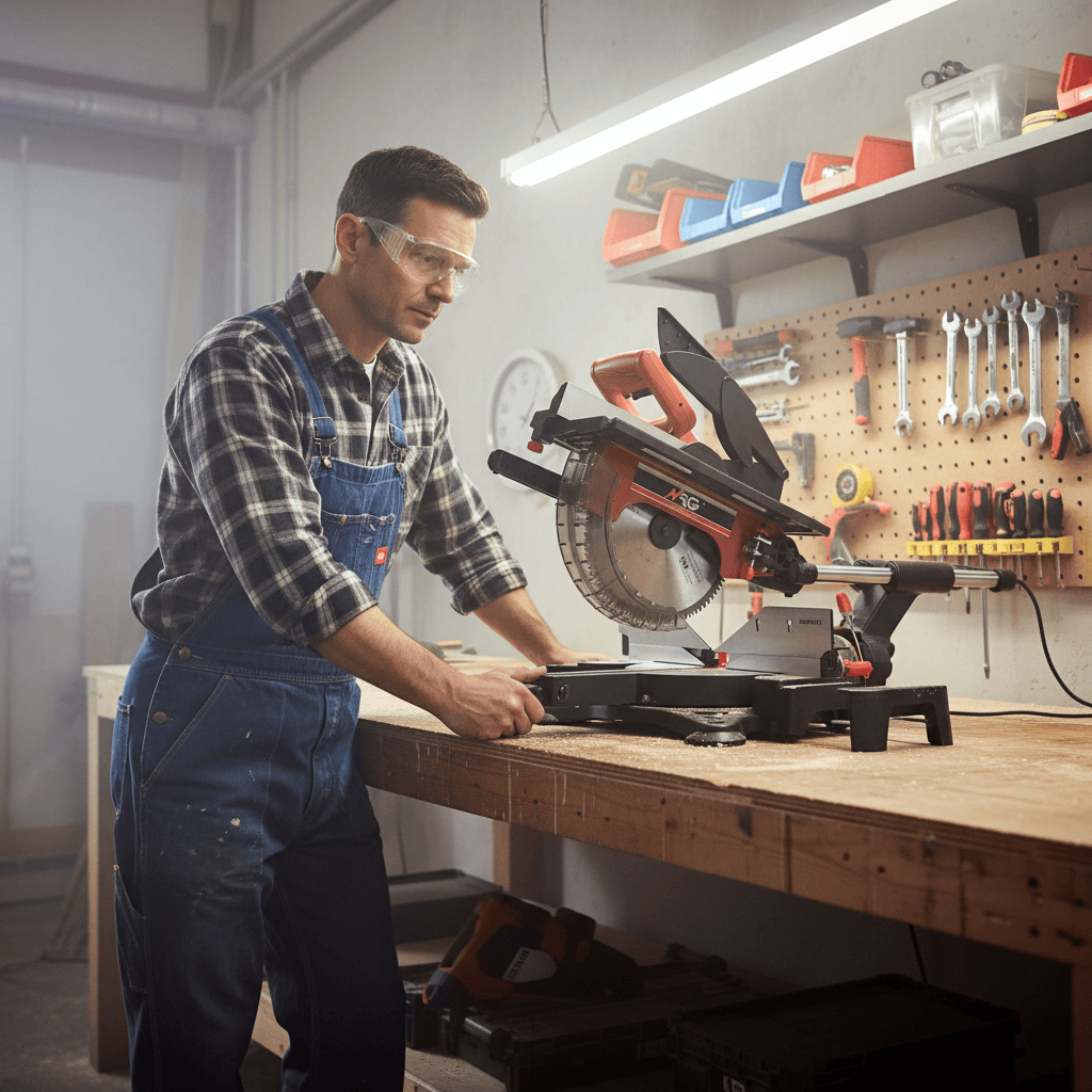 NRG Bench & Stationary Tool NRG 305/315mm Dual-Bevel Sliding Mitre Saw with Induction Motor 1600W - NMS7130