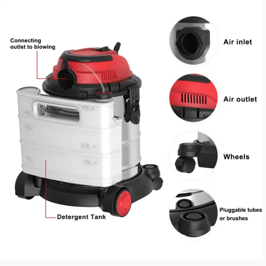 NRG Steam & Vacuum Cleaner NRG 30L Spray Extractor Cleaner 1200W - NVC30CC