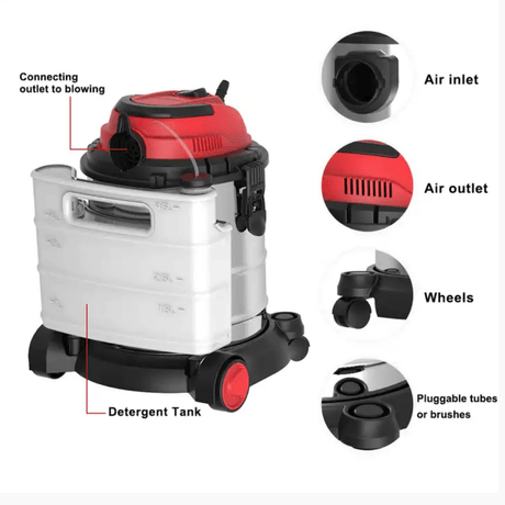 NRG Steam & Vacuum Cleaner NRG 30L Spray Extractor Cleaner 1200W - NVC30CC