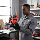 NRG Laser Measures NRG 360° Green Multi-Line Self-Leveling Laser Level with 30m Range & IP54 Protection & Stand - NEL514-180
