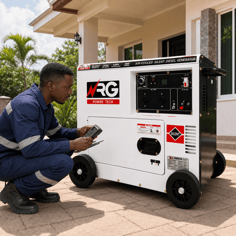 NRG Generators NRG 5.0KW Silent Diesel Generator with Electric Start 10HP - DY7500LN