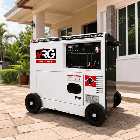NRG Generators NRG 5.0KW Silent Diesel Generator with Electric Start 10HP - DY7500LN
