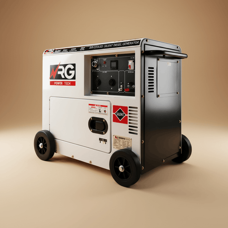 NRG Generators NRG 5.0KW Silent Diesel Generator with Electric Start 10HP - DY7500LN