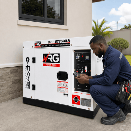NRG Generators NRG 5.5KW Silent Diesel Generator with Electric Start 12HP - DY8500LN