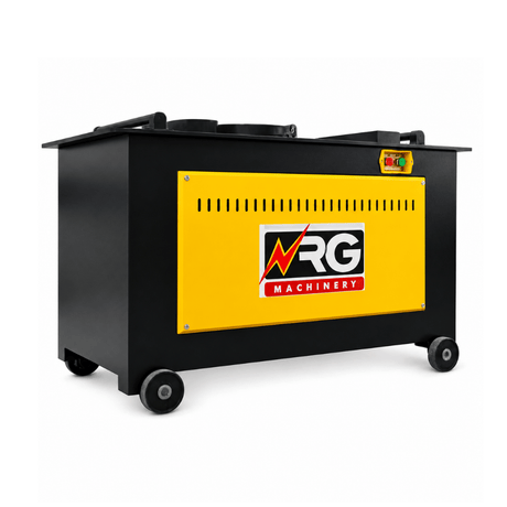 NRG Construction Equipment NRG 5.5kW Three-Phase Rebar Bending Machine with 45mm Capacity & 450mm Disc - GW-60