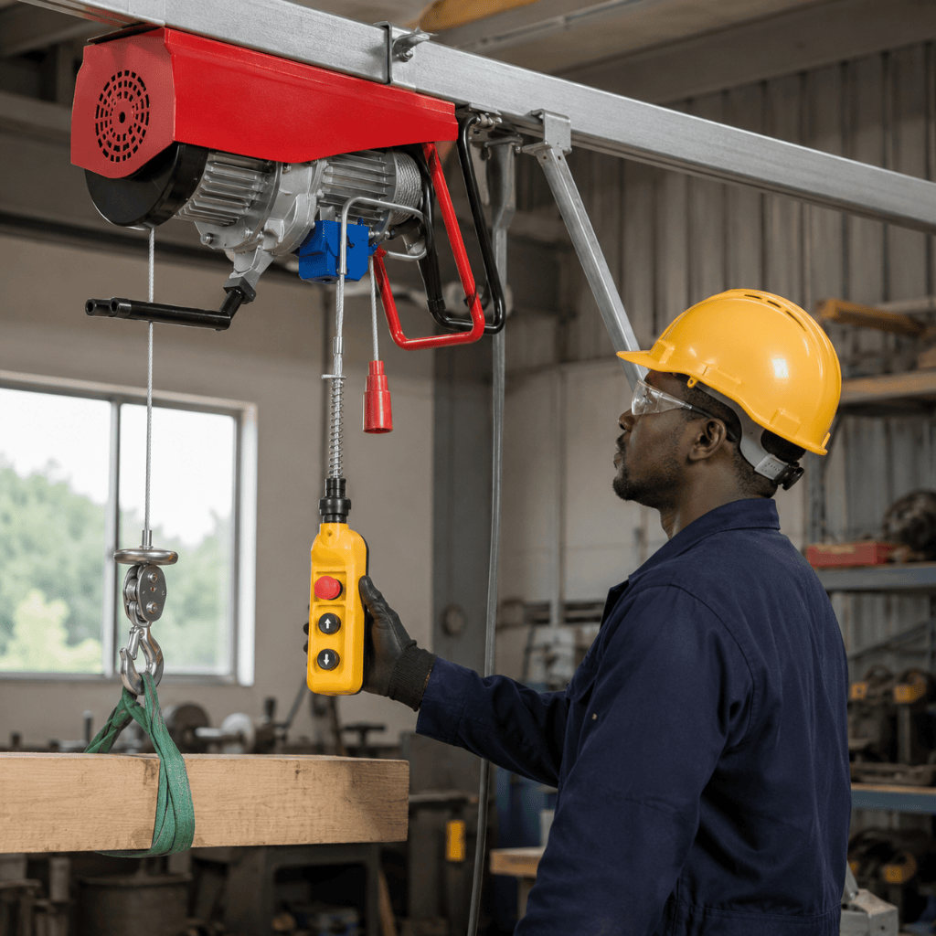 NRG Hanging Tools NRG 500KG Single Phase Electric Hoist 1500W - NEH-500-220