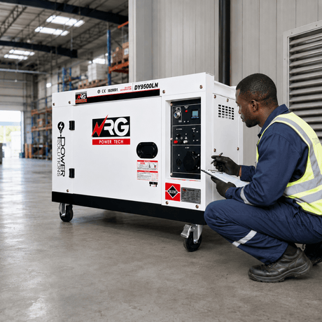 NRG Generators NRG 6.5KW Silent Diesel Generator with Electric Start 14HP - DY9500LN