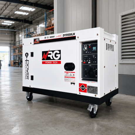 NRG Generators NRG 6.5KW Silent Diesel Generator with Electric Start 14HP - DY9500LN