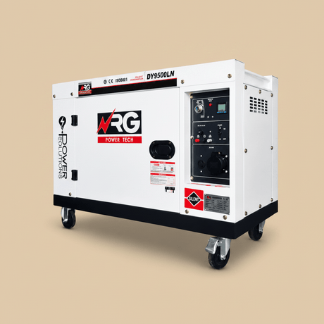 NRG Generators NRG 6.5KW Silent Diesel Generator with Electric Start 14HP - DY9500LN