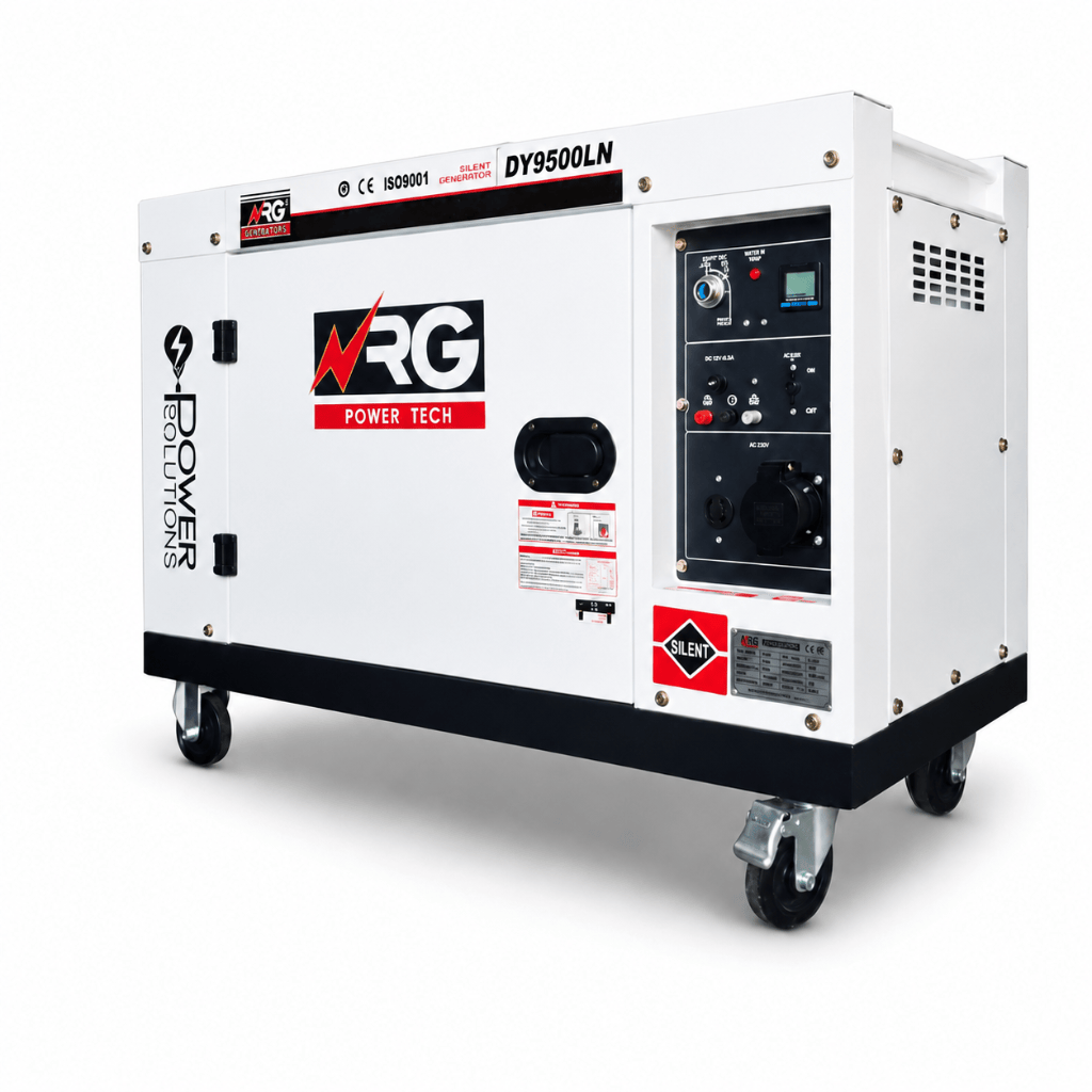 NRG Generators NRG 6.5KW Silent Diesel Generator with Electric Start 14HP - DY9500LN