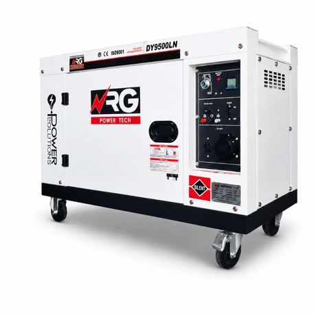 NRG Generators NRG 6.5KW Silent Diesel Generator with Electric Start 14HP - DY9500LN