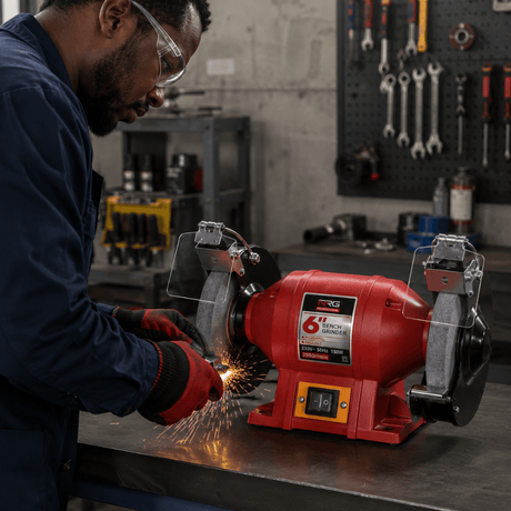 NRG Bench & Stationary Tool NRG 6" Bench Grinder 375W - NR150C-150BG