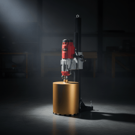 NRG Drill NRG 90mm Diamond Core Drill with Stand 1500W - DCD16-160