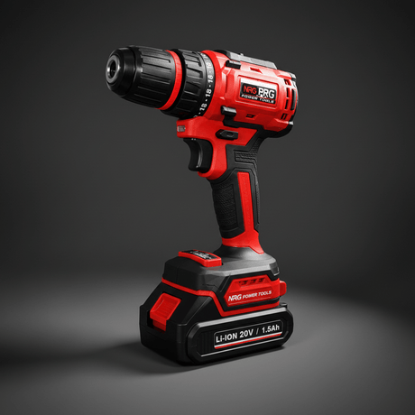 NRG Drill NRG Brushless Cordless Drill 20V with Two 1.5Ah Batteries & Charger - NBDD20V-152