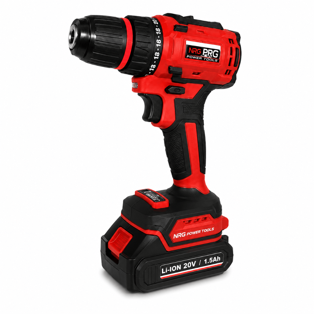 NRG Drill NRG Brushless Cordless Drill 20V with Two 1.5Ah Batteries & Charger - NBDD20V-152