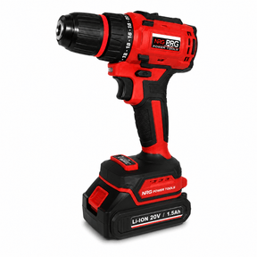 NRG Drill NRG Brushless Cordless Drill 20V with Two 1.5Ah Batteries & Charger - NBDD20V-152
