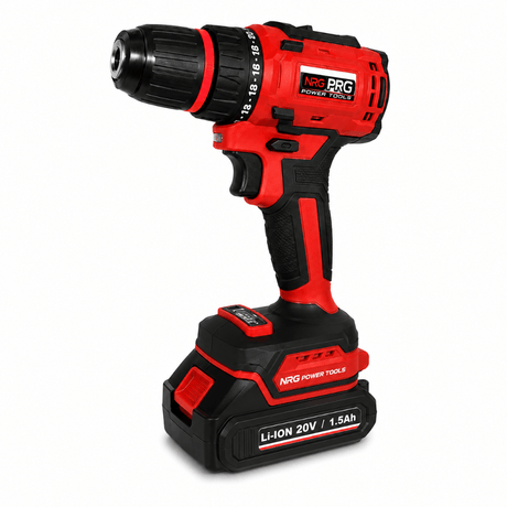 NRG Drill NRG Brushless Cordless Drill 20V with Two 1.5Ah Batteries & Charger - NBDD20V-152