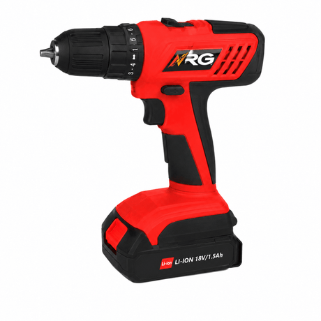NRG Drill NRG Lithium-Ion Cordless Drill 18V with 1.5Ah Battery - NBS18V-DPLI