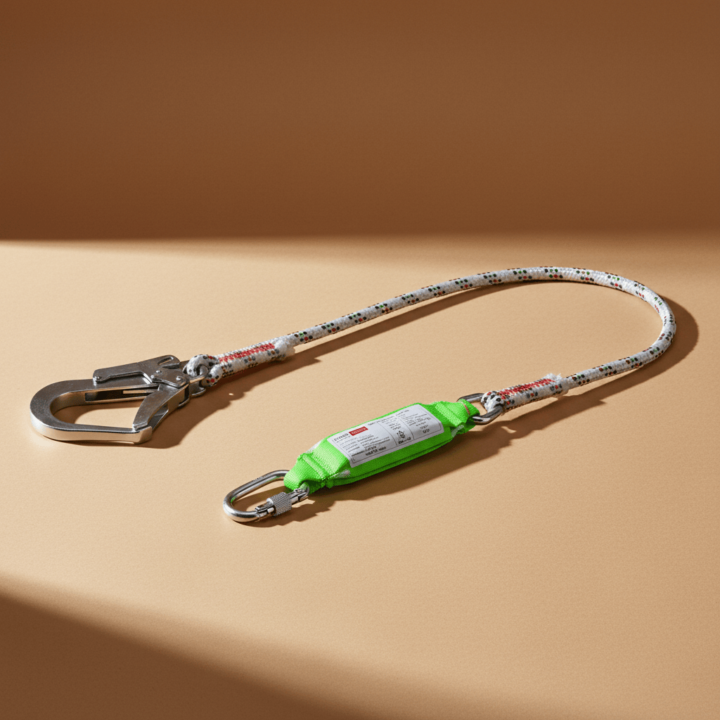 NRG Specialty Safety Equipment NRG Safety Single Shock Absorbing Fall Arrest Lanyard 1.8m x 13mm – CL06