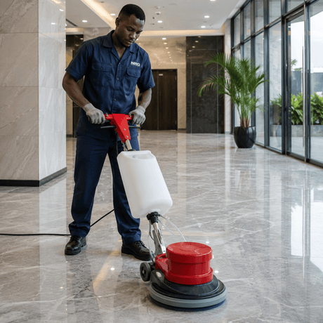 NRG Scrubber Drier NRG Single Disc Floor Scrubber with Accessories 1100W - NRG-FCM