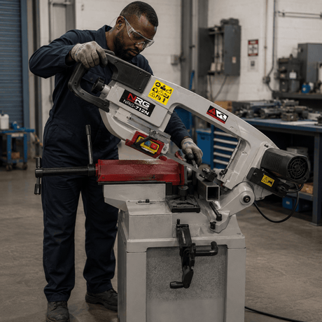 NRG Bench & Stationary Tool NRG Single Phase Professional Metal Band Saw 2000W - MBS165