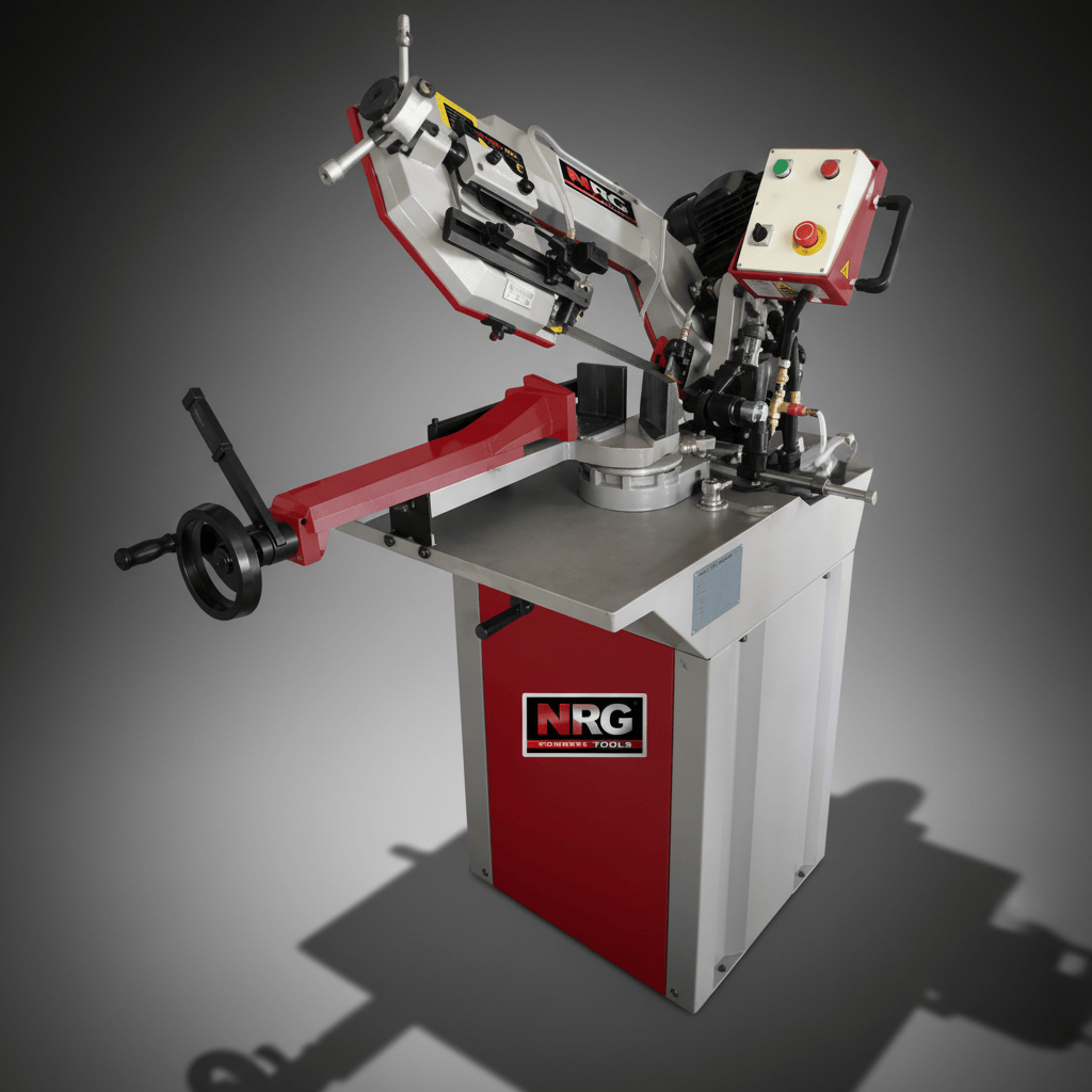 NRG Bench & Stationary Tool NRG Three Phase Professional Metal Band Saw 950W - MBS210FHV