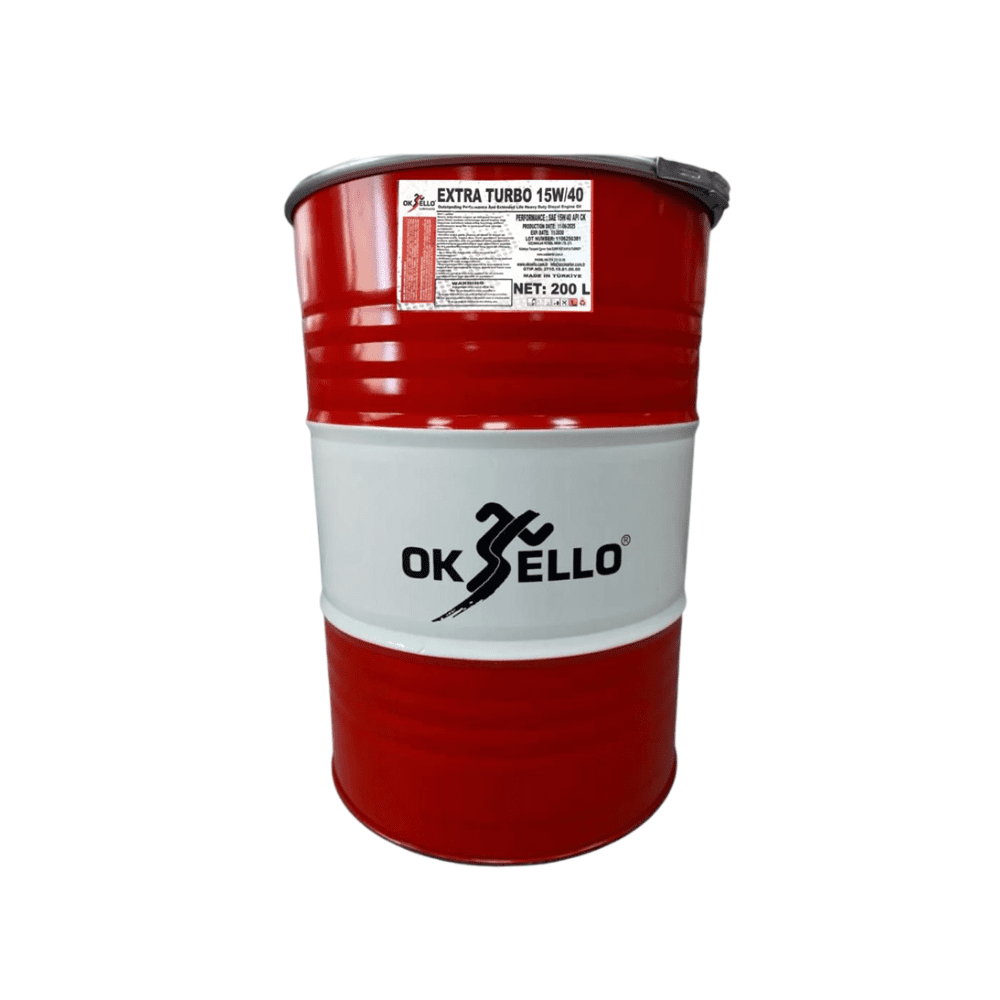 Oksello Engine Oils & Vehicle Fluids Oksello Sae 15W-40 API CI-4 (Extra Turbo) - 200L