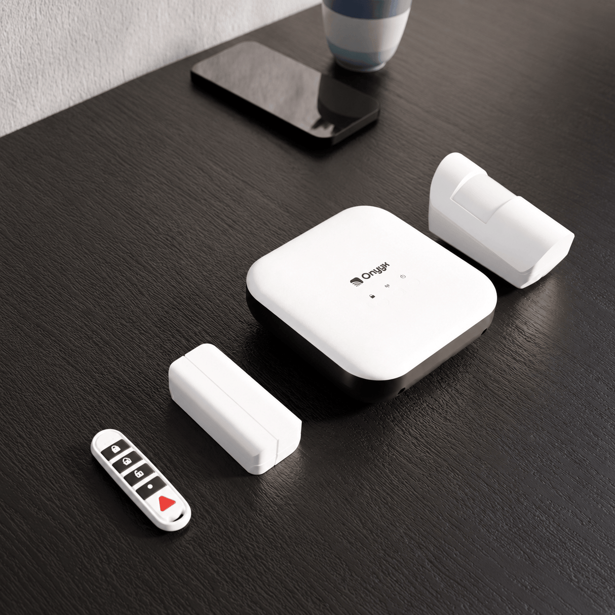 Onyyx Security & Surveillance Systems Onyyx Wireless Smart Alarm System Kit with Wi-Fi, Cellular Connectivity & App Control - OWNSIM