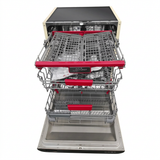 Open Kaiser Empire dishwasher with extended racks on a white background