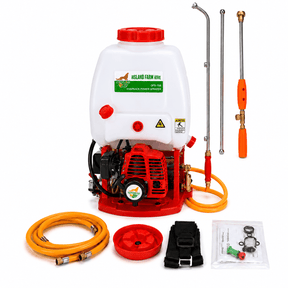 Padark Spray Gun Padark 15L Gasoline Knapsack Power Sprayer with 3 Spray Lances & Accessories