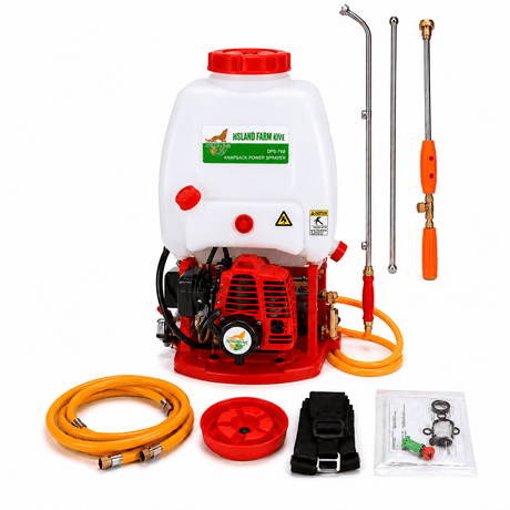 Padark Spray Gun Padark 15L Gasoline Knapsack Power Sprayer with 3 Spray Lances & Accessories