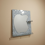 Padmore Bathroom Mirrors Apple Bathroom Mirror with Double Glass Shelf 60x80cm