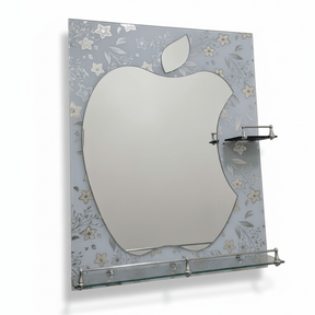 Padmore Bathroom Mirrors Apple Bathroom Mirror with Double Glass Shelf 60x80cm