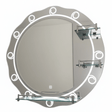 Padmore Bathroom Mirrors Heavy Round Bathroom Mirror with Triple Shelf 60cm x 60cm