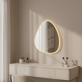 Padmore Bathroom Mirrors Irregular Wall Mount Touch Screen LED Vanity Mirror 50x70cm