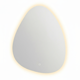 Padmore Bathroom Mirrors Irregular Wall Mount Touch Screen LED Vanity Mirror 50x70cm