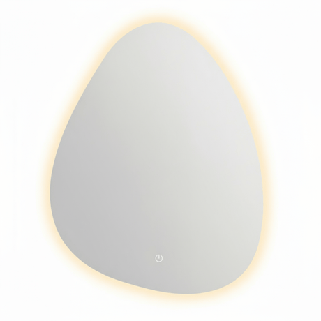 Padmore Bathroom Mirrors Irregular Wall Mount Touch Screen LED Vanity Mirror 50x70cm