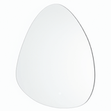 Padmore Bathroom Mirrors Irregular Wall Mount Touch Screen LED Vanity Mirror 60x40cm