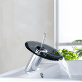 Padmore Bathroom Faucet Modern Style Bathroom Hot & Cold Round Glass Waterfall Tap