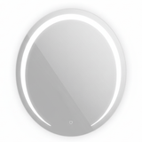 Padmore Bathroom Mirrors Moon-Shaped Touch Screen LED Mirror 60x60cm