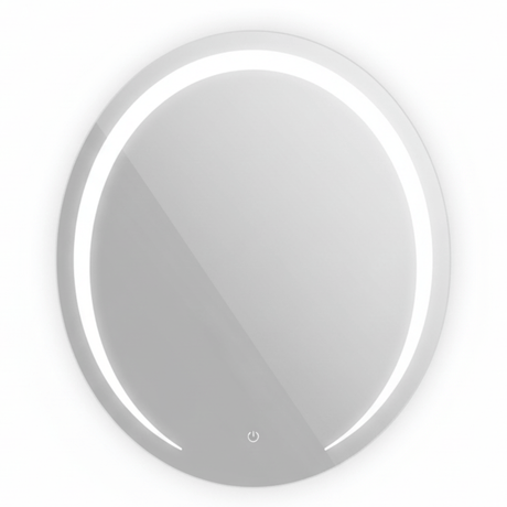 Padmore Bathroom Mirrors Moon-Shaped Touch Screen LED Mirror 60x60cm