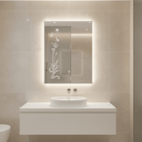 Padmore Bathroom Vanity & Cabinets Rectangular Led Touch Screen Bathroom Mirror 60cm x 45cm