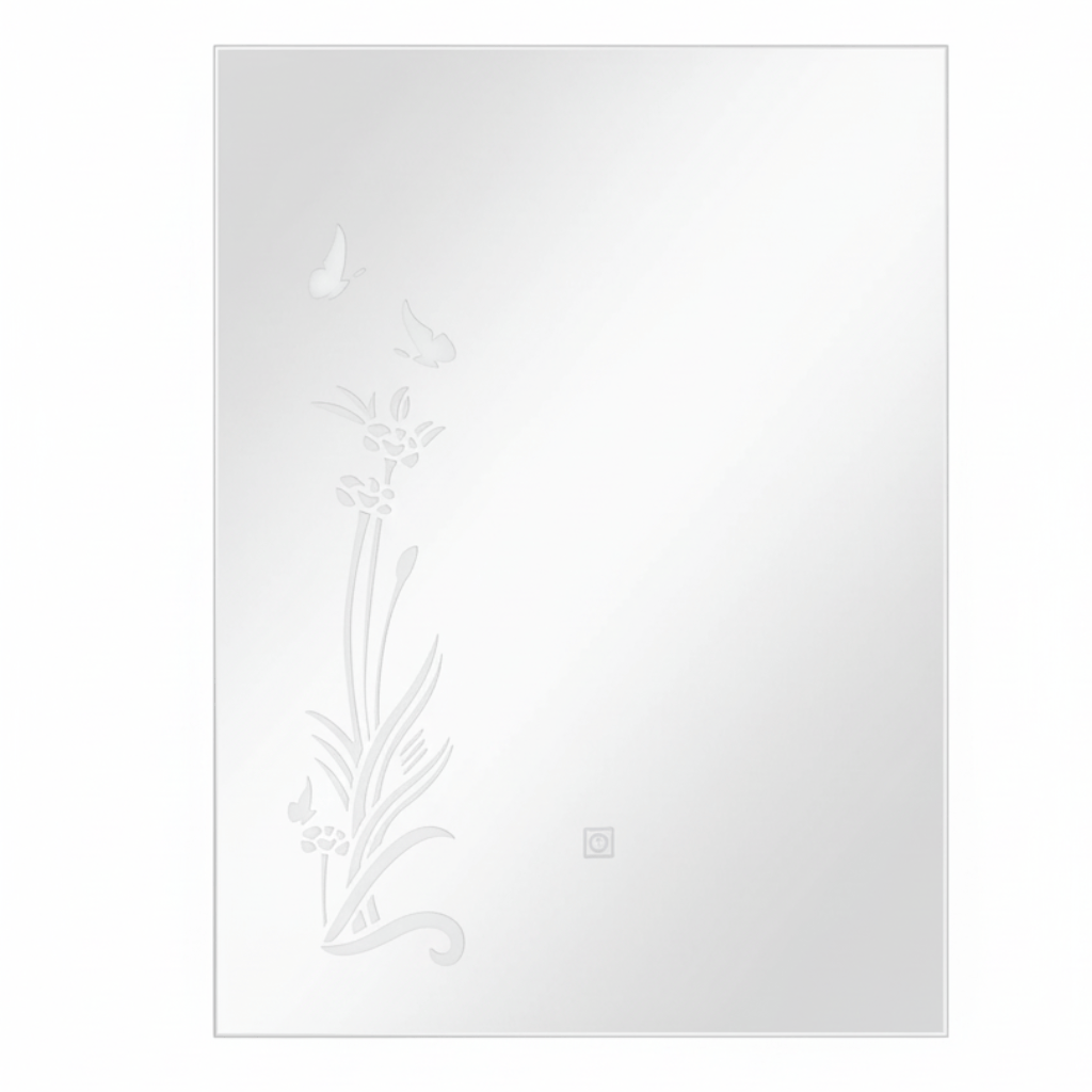 Padmore Bathroom Vanity & Cabinets Rectangular Led Touch Screen Bathroom Mirror 60cm x 45cm