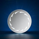 Padmore Bathroom Vanity & Cabinets Round Led Touch Screen Bathroom Mirror 50cm x 50cm