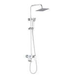 Padmore Shower Set Wall Mounted Three-Function Rain Shower Set - Silver