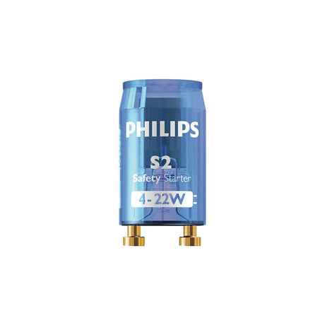 Philips Lamps & Lightings Philips S2 Standard Universal Fluorescent Starter 4-22 Watt 2BL 220/240V