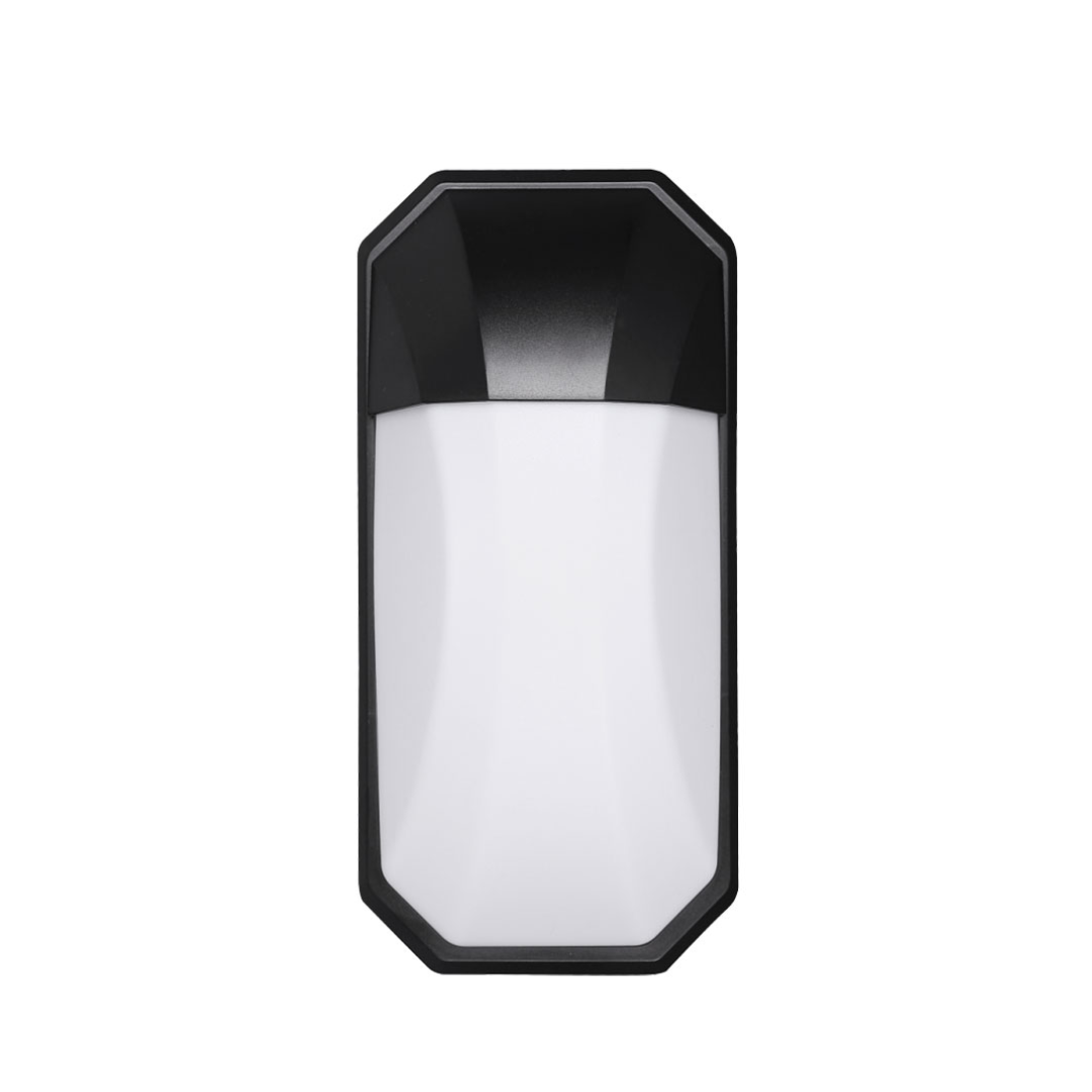 Black Plastic LED Wall Light - 24W